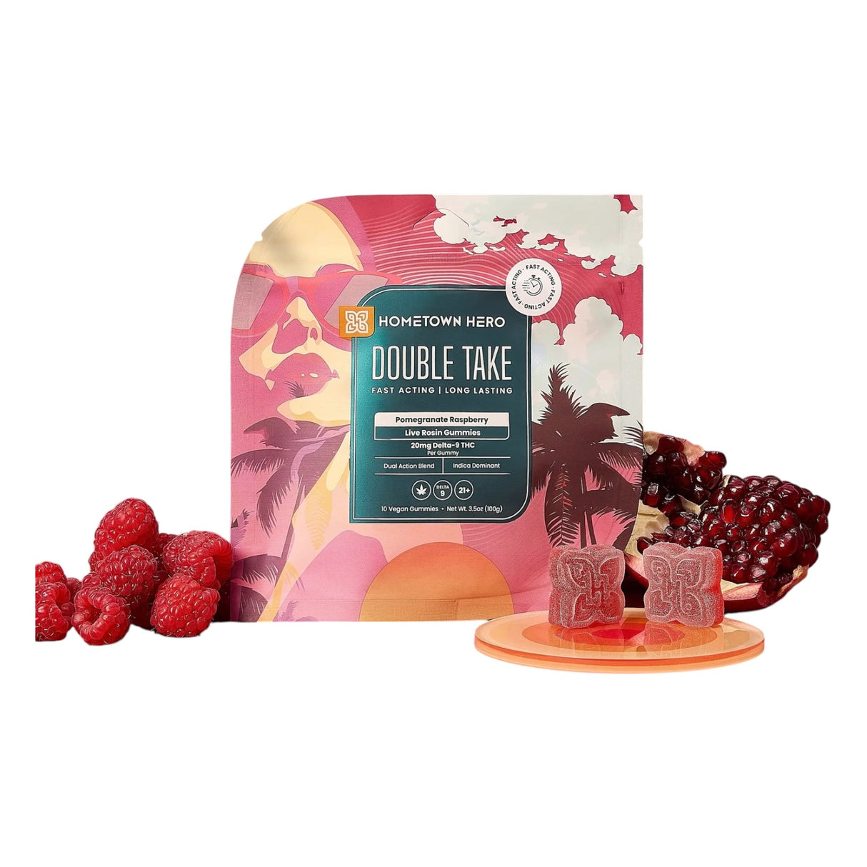 Hometown Hero Double Take Delta-9 Live Rosin Gummies - 200mg