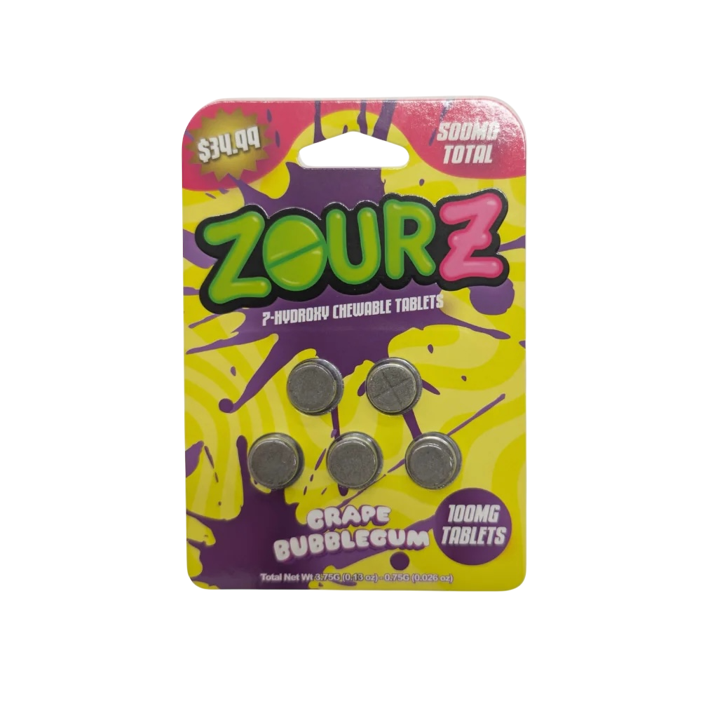 ZourZ 7-Hydroxy Chewable Tablets - 500mg