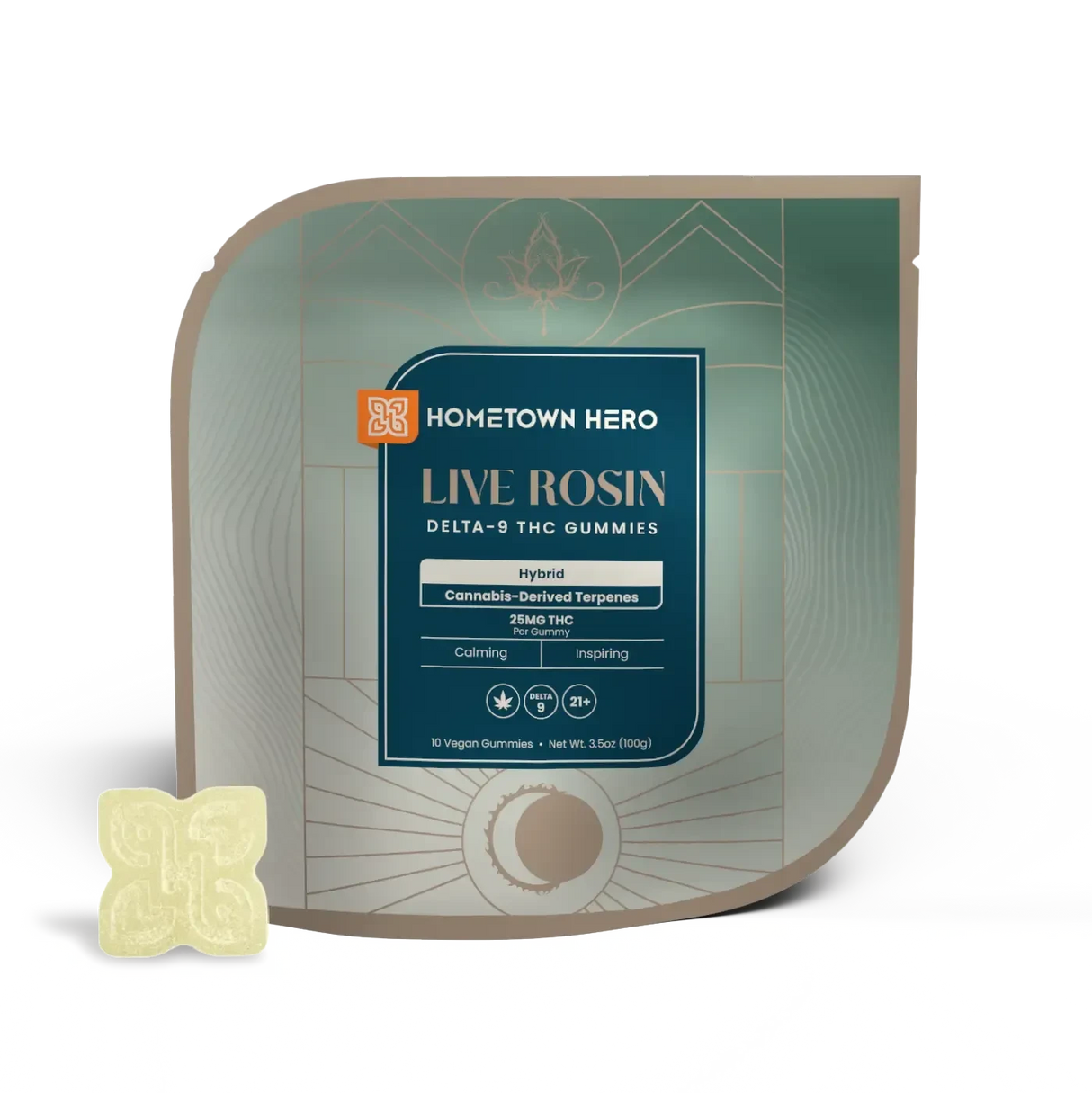 Hometown Hero Delta-9 Live Rosin Gummies - 250mg