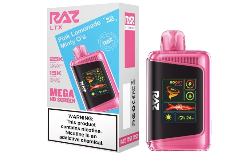Raz LTX Mega HD Screen Disposable Vape - 25,000 Puffs