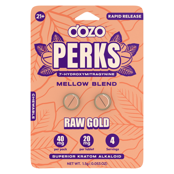 Dozo Perks 7-Hydroxymitragynine Kratom Capsules