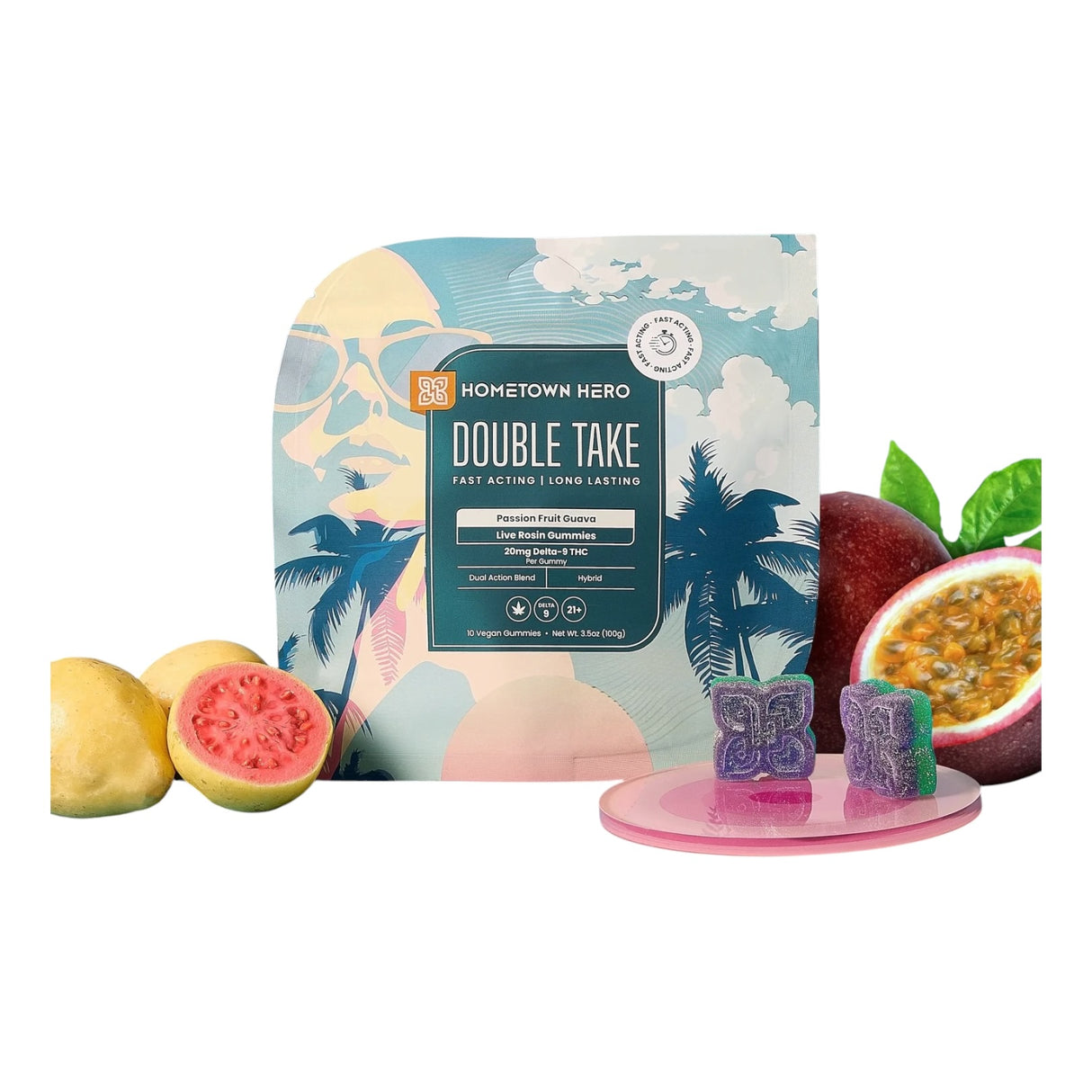 Hometown Hero Double Take Delta-9 Live Rosin Gummies - 200mg