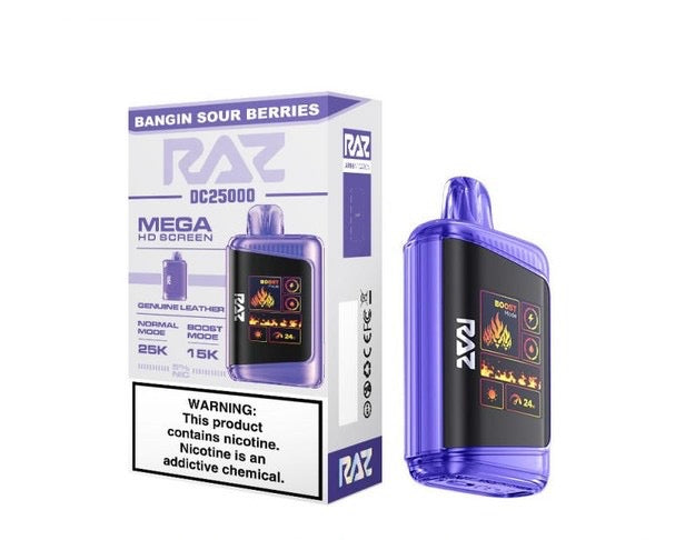 Raz DC25000 Mega HD Screen Disposable Vape - 25,000 Puffs