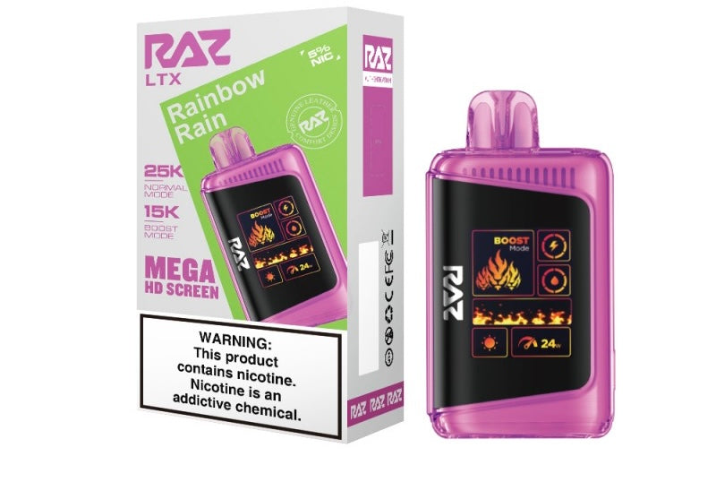 Raz LTX Mega HD Screen Disposable Vape - 25,000 Puffs