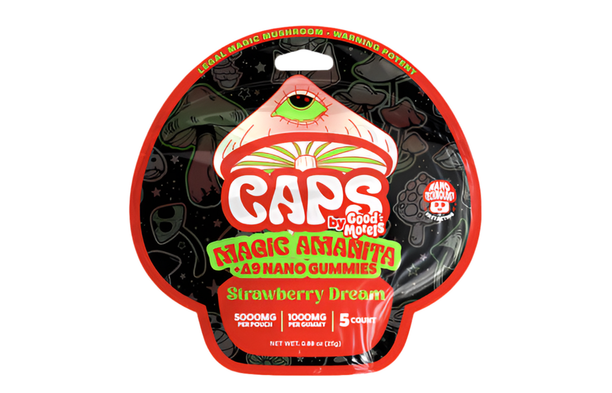 Caps by Good Morels Amanita Delta 9 Nano Gummies - 5,000mg