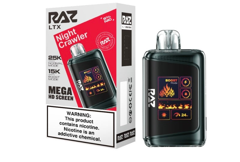 Raz LTX Mega HD Screen Disposable Vape - 25,000 Puffs