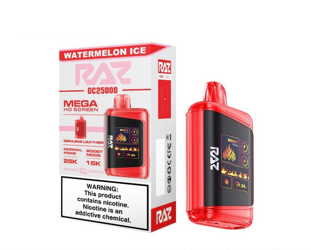 Raz DC25000 Mega HD Screen Disposable Vape - 25,000 Puffs