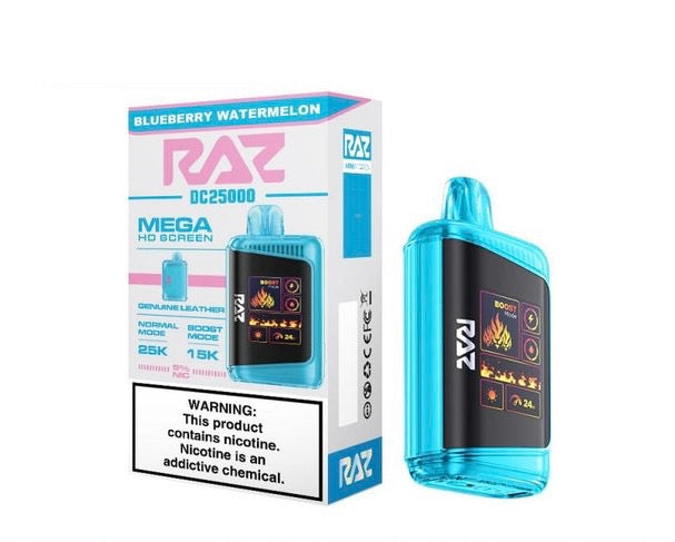Raz DC25000 Mega HD Screen Disposable Vape - 25,000 Puffs