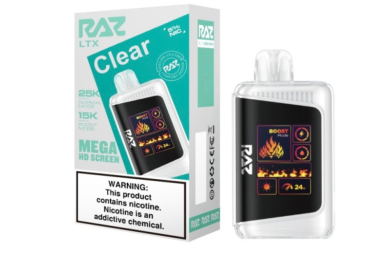 Raz LTX Mega HD Screen Disposable Vape - 25,000 Puffs