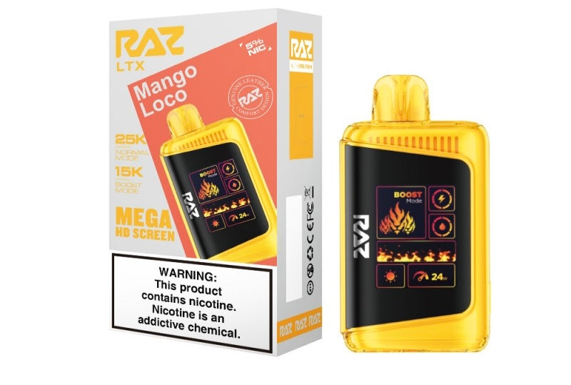 Raz LTX Mega HD Screen Disposable Vape - 25,000 Puffs