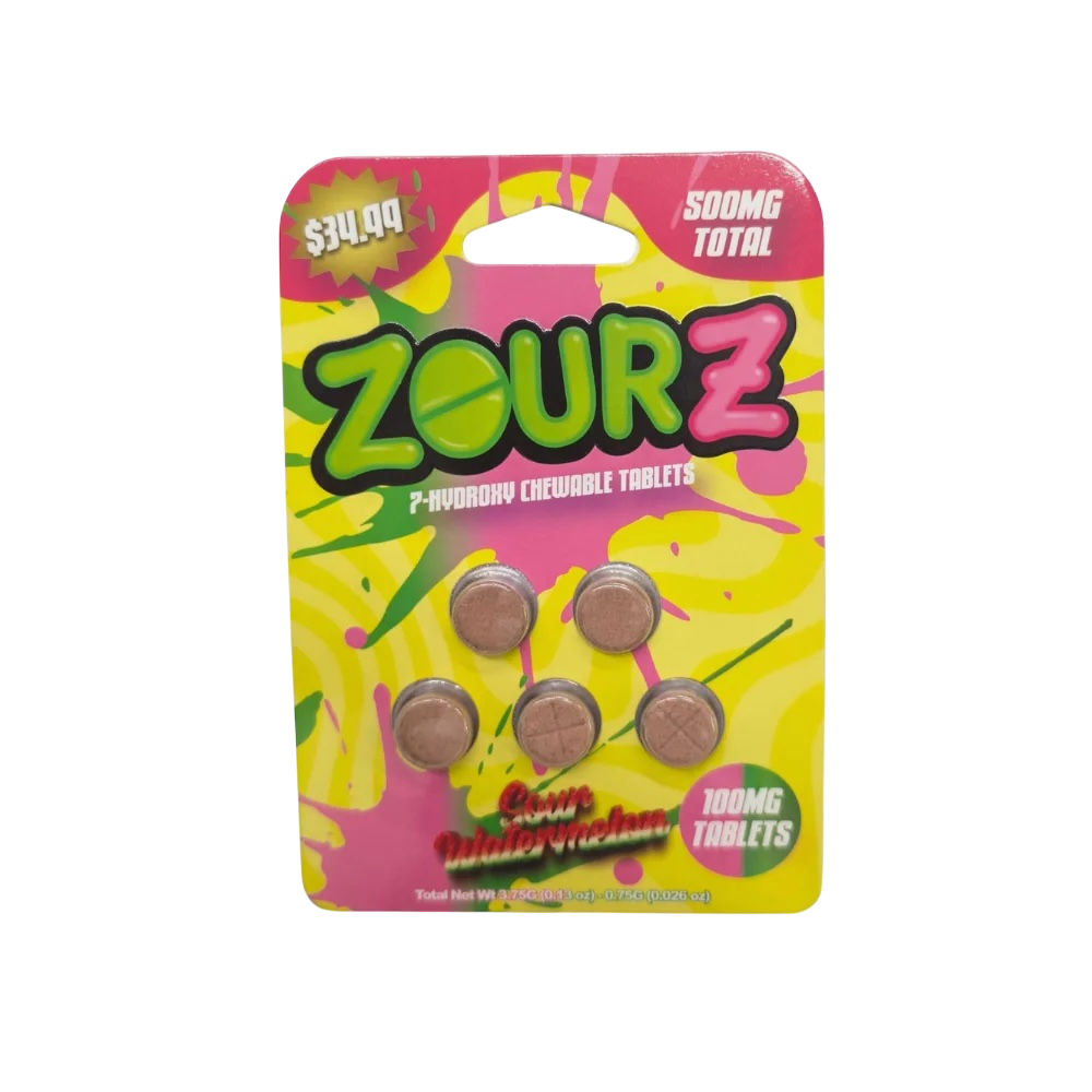 ZourZ 7-Hydroxy Chewable Tablets - 500mg
