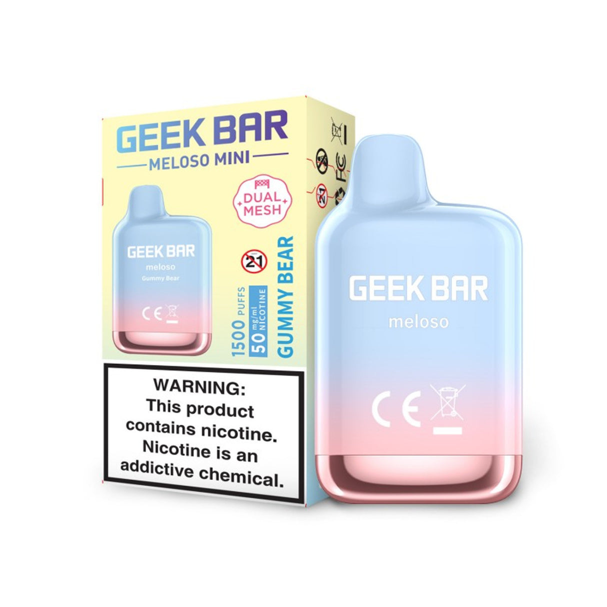 Geek Bar Meloso Mini Disposable Vape - 1,500 Puffs
