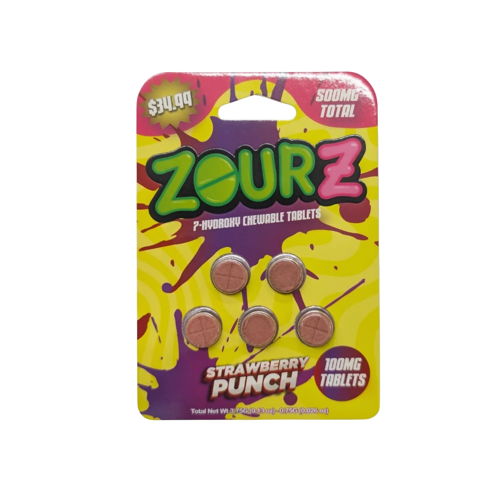 ZourZ 7-Hydroxy Chewable Tablets - 500mg