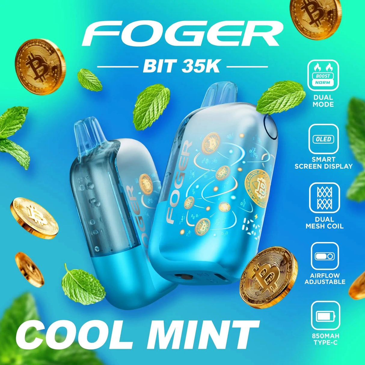 Foger Bit 35K Vape Disposable - 35,000 Puffs