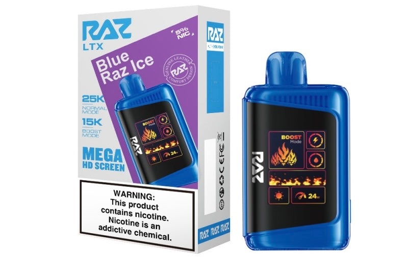 Raz LTX Mega HD Screen Disposable Vape - 25,000 Puffs