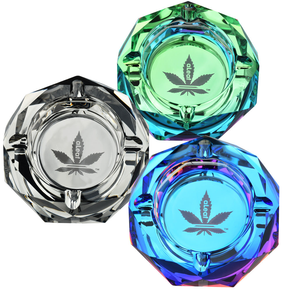 aLeaf Diamond Glass Ashtray