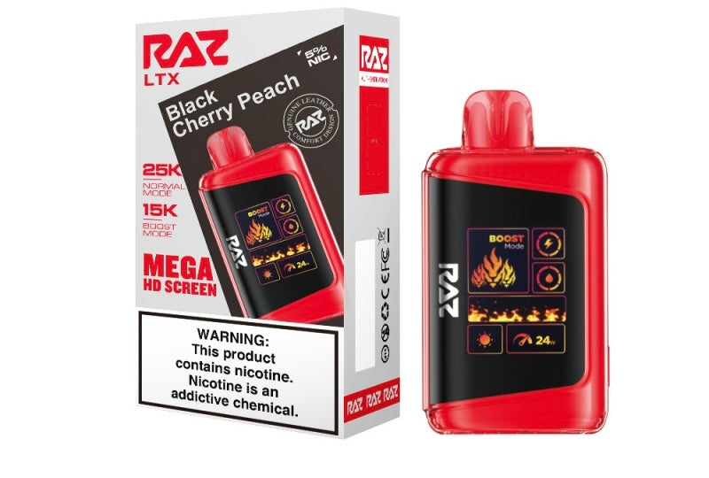 Raz LTX Mega HD Screen Disposable Vape - 25,000 Puffs