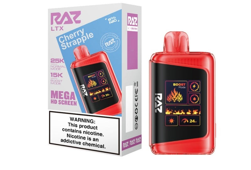 Raz LTX Mega HD Screen Disposable Vape - 25,000 Puffs