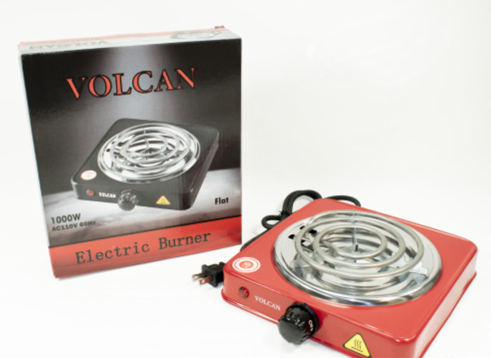 Volcan Flat Electric Charcoal Burner Stove