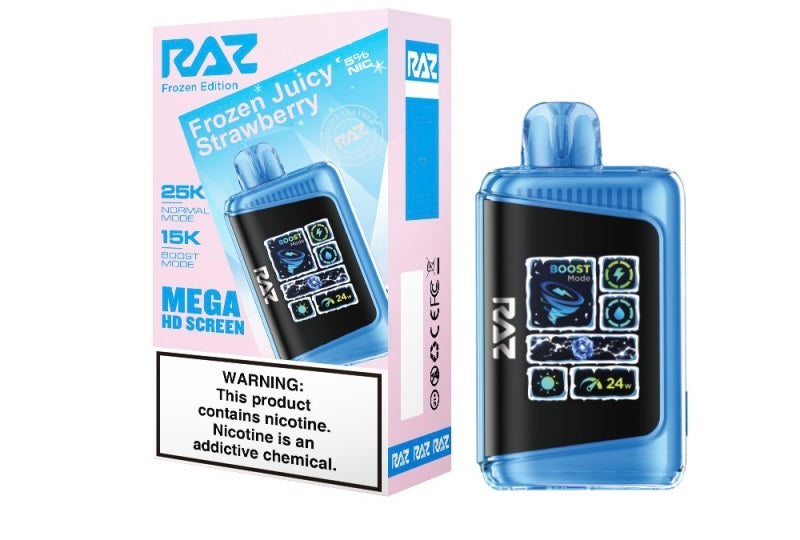 Raz LTX Mega HD Screen Disposable Vape - 25,000 Puffs