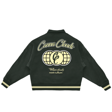 Canna Clouds Varsity Jacket