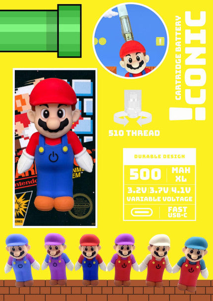 Iconic Comic Cartridge Battery 510 Thread