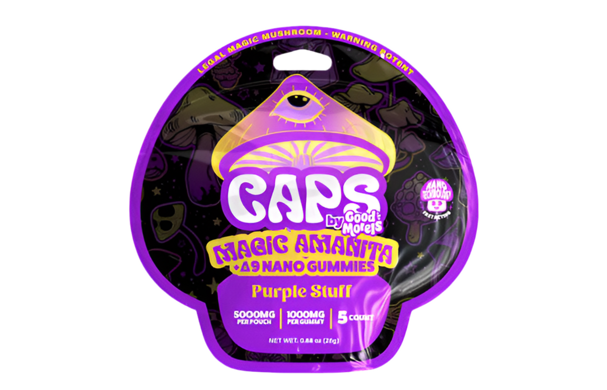Caps by Good Morels Amanita Delta 9 Nano Gummies - 5,000mg