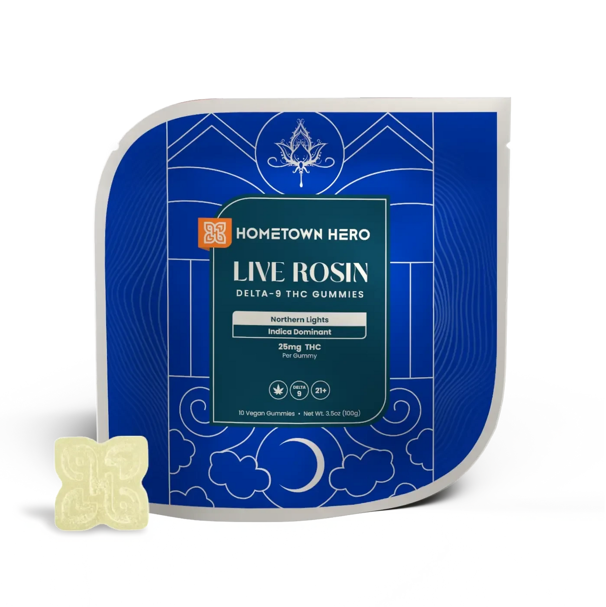 Hometown Hero Delta-9 Live Rosin Gummies - 250mg