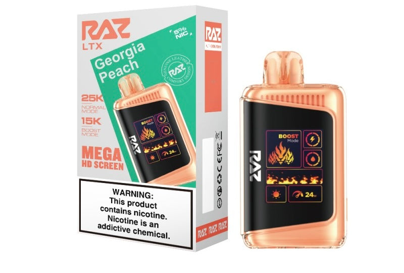 Raz LTX Mega HD Screen Disposable Vape - 25,000 Puffs