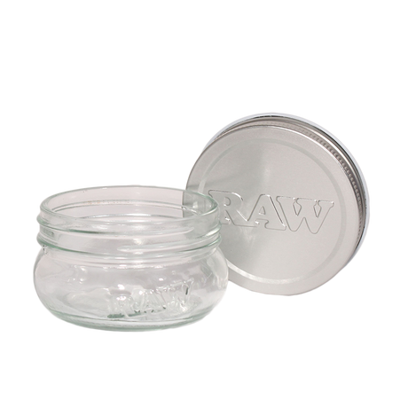 RAW Glass Mason Jar