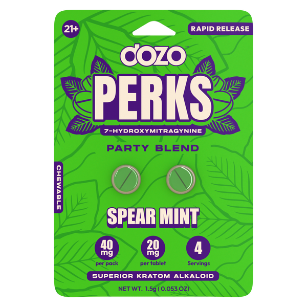 Dozo Perks 7-Hydroxymitragynine Kratom Capsules