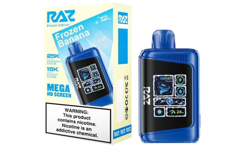 Raz LTX Mega HD Screen Disposable Vape - 25,000 Puffs