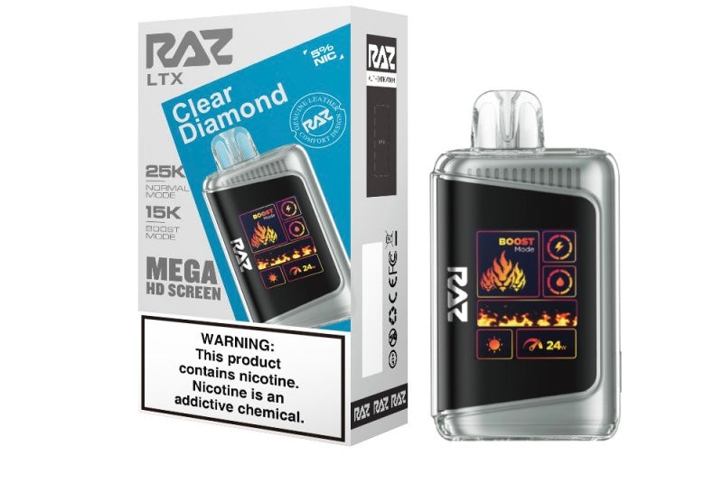 Raz LTX Mega HD Screen Disposable Vape - 25,000 Puffs