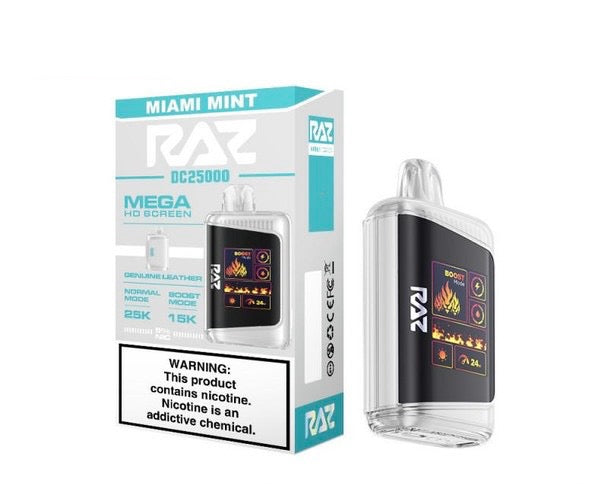 Raz DC25000 Mega HD Screen Disposable Vape - 25,000 Puffs