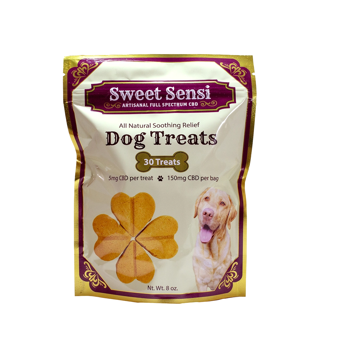 Sweet Sensi Artisanal Full Spectrum CBD Dog Treats - 150mg CBD