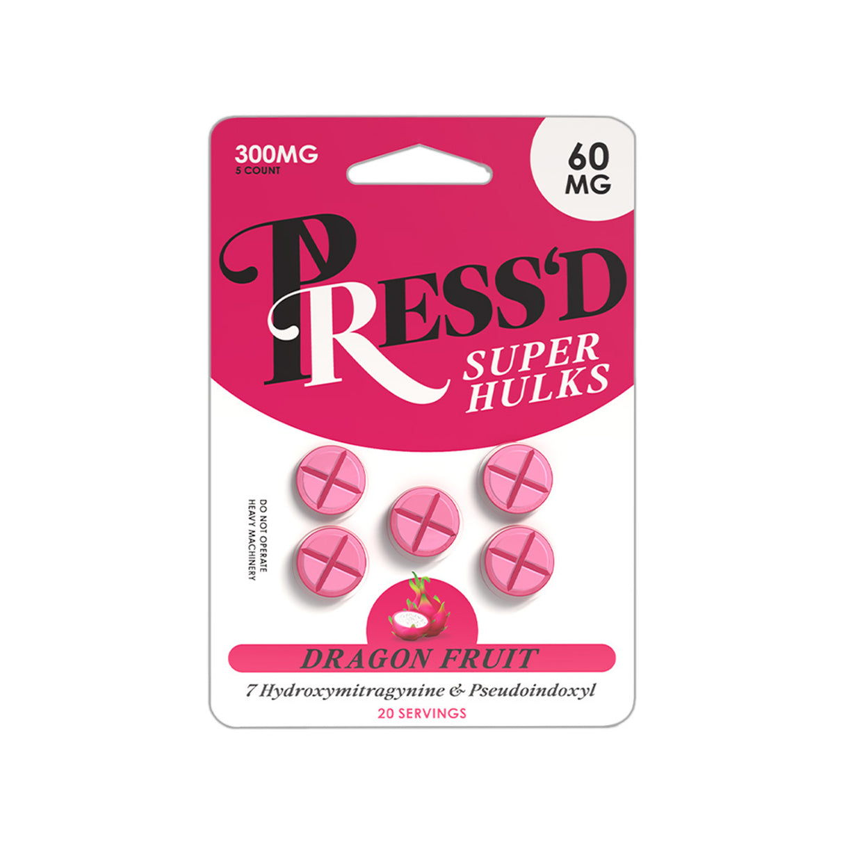 Press'D Super Hulks 7 Hydroxy Kratom Tablets