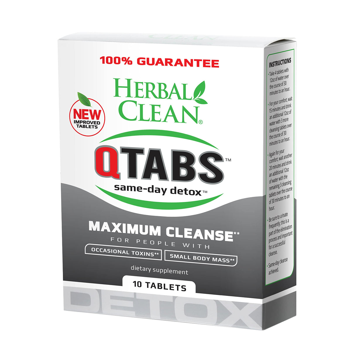 Herbal Clean QTABS Same Day Detox Maximum Cleanse