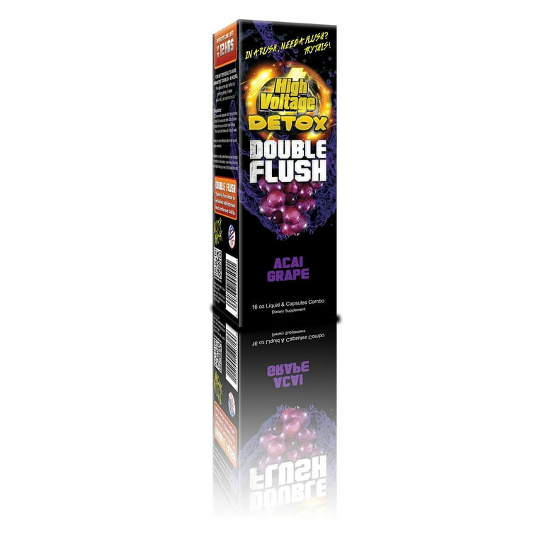 High Voltage Detox Double Flush Liquid & Capsules Combo