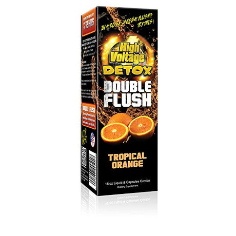 High Voltage Detox Double Flush Liquid & Capsules Combo