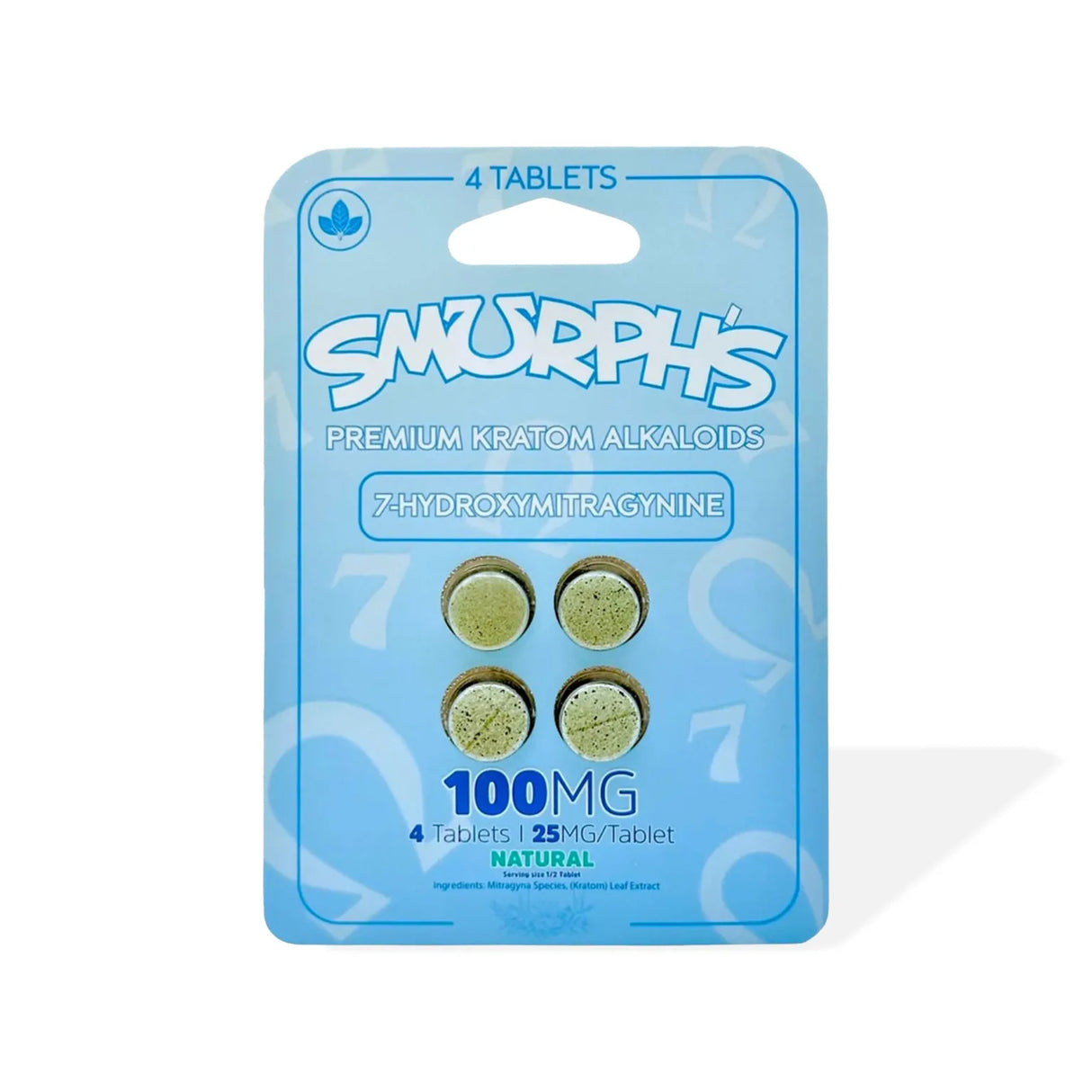 Smurph’s 7-Hydroxy Kratom Leaf Extract Chewable Tablets