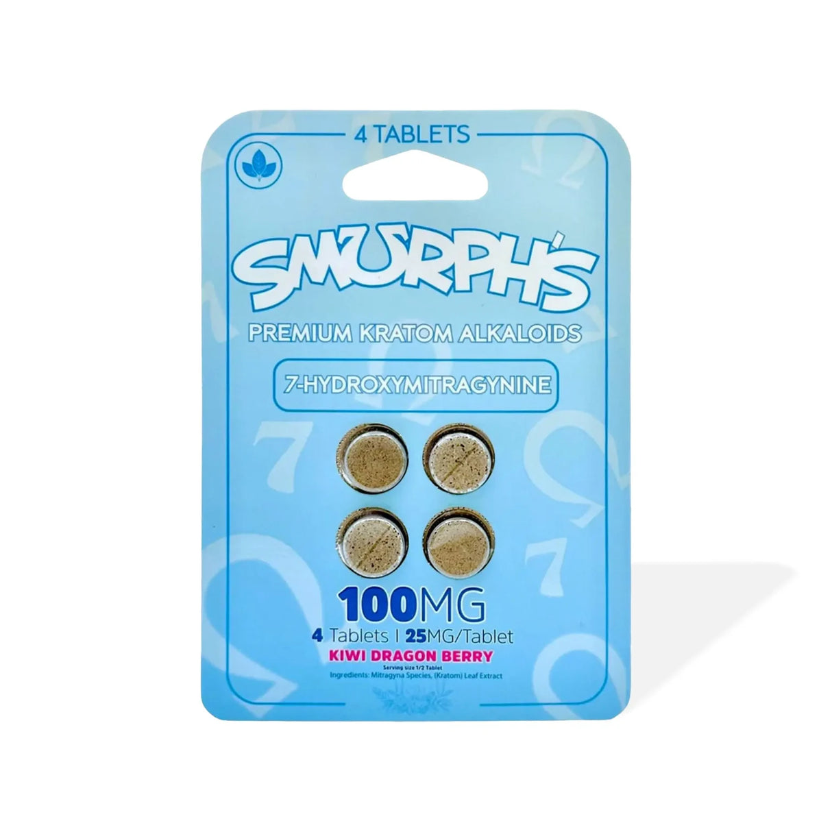 Smurph’s 7-Hydroxy Kratom Leaf Extract Chewable Tablets