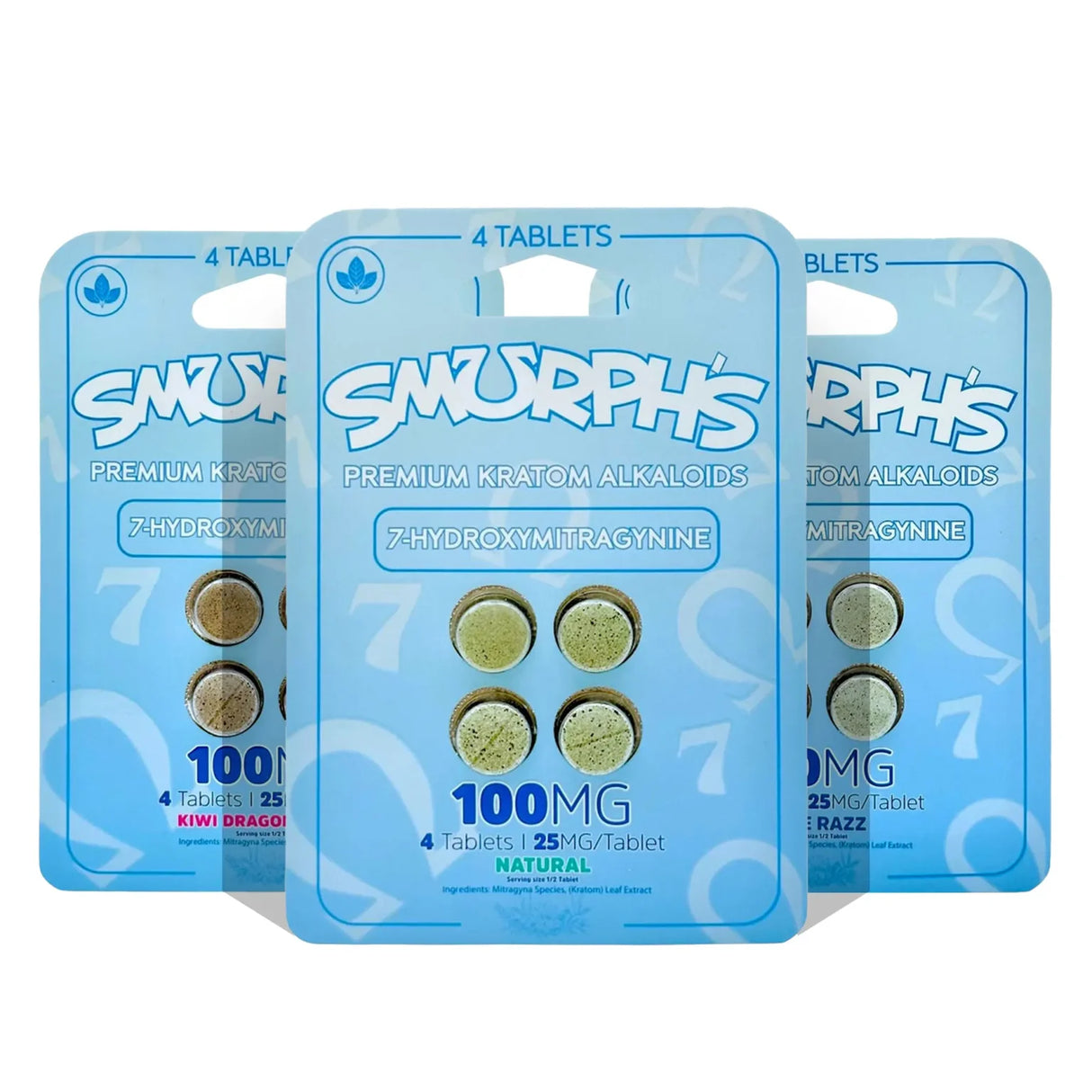 Smurph’s 7-Hydroxy Kratom Leaf Extract Chewable Tablets