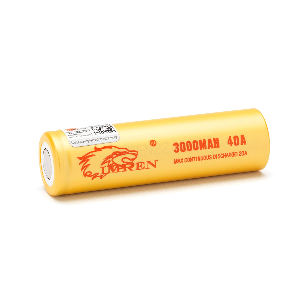 Imren 18650 3000mAh Rechargeable Battery (2-Pack)