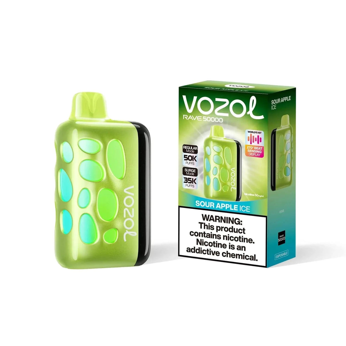 Vozol Rave Vape Disposable - 50,000 Puffs