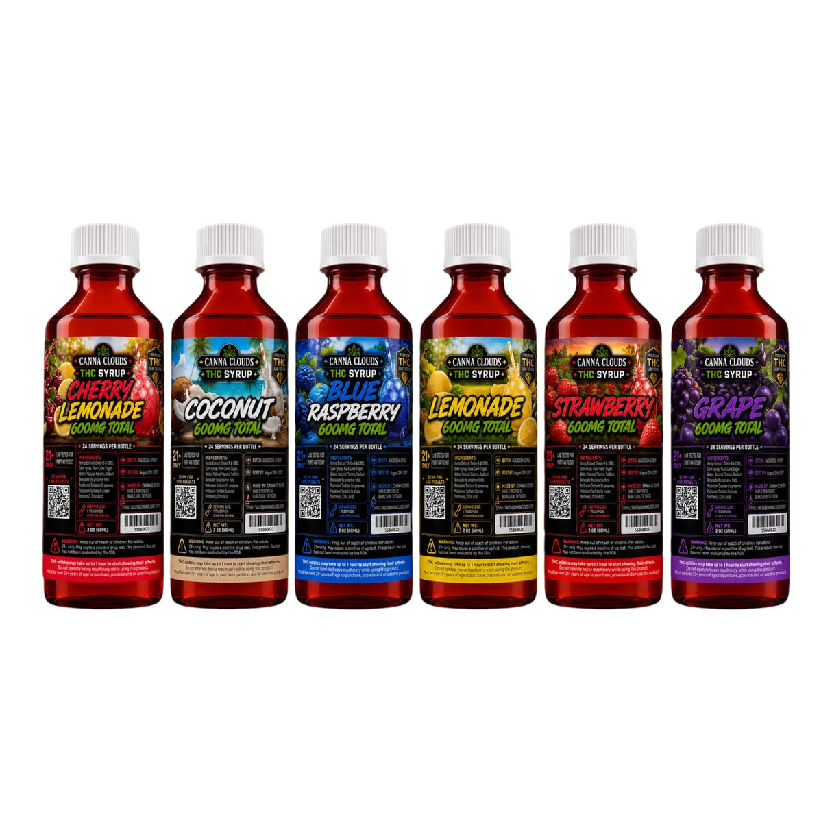 Canna Clouds Delta-9 THC Syrup - 600mg