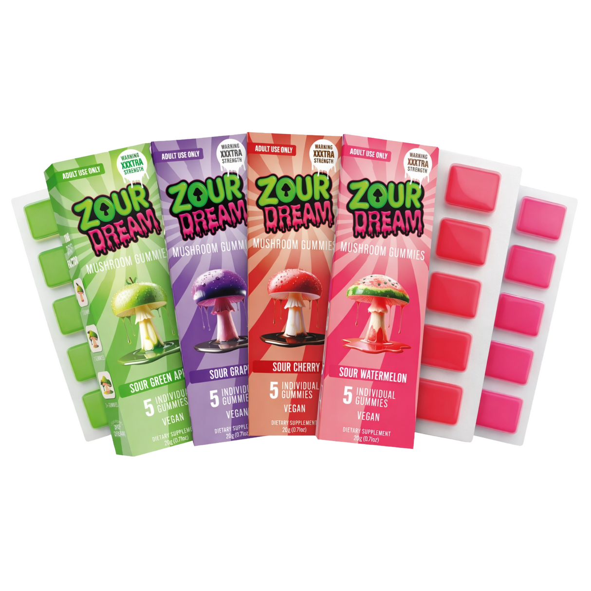 Zour Dream x Drip Dream Mushroom Gummies
