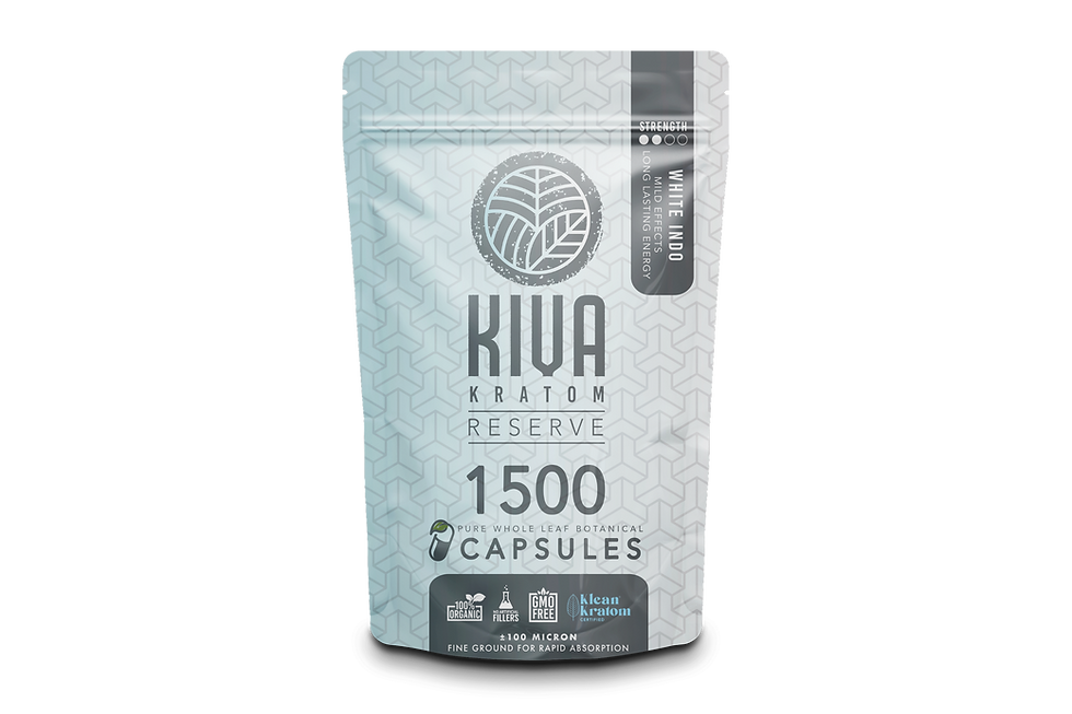 KIVA Kratom Reserve Pure Whole Leaf Botanical Capsules
