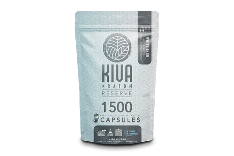 KIVA Kratom Reserve Pure Whole Leaf Botanical Capsules