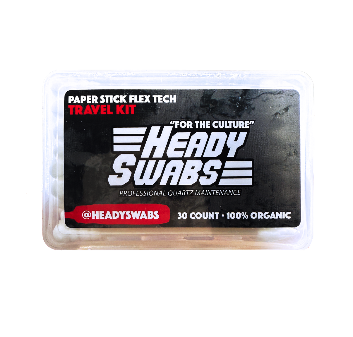 Heady Swabs Paper Stick Flex Tech Travel Kit