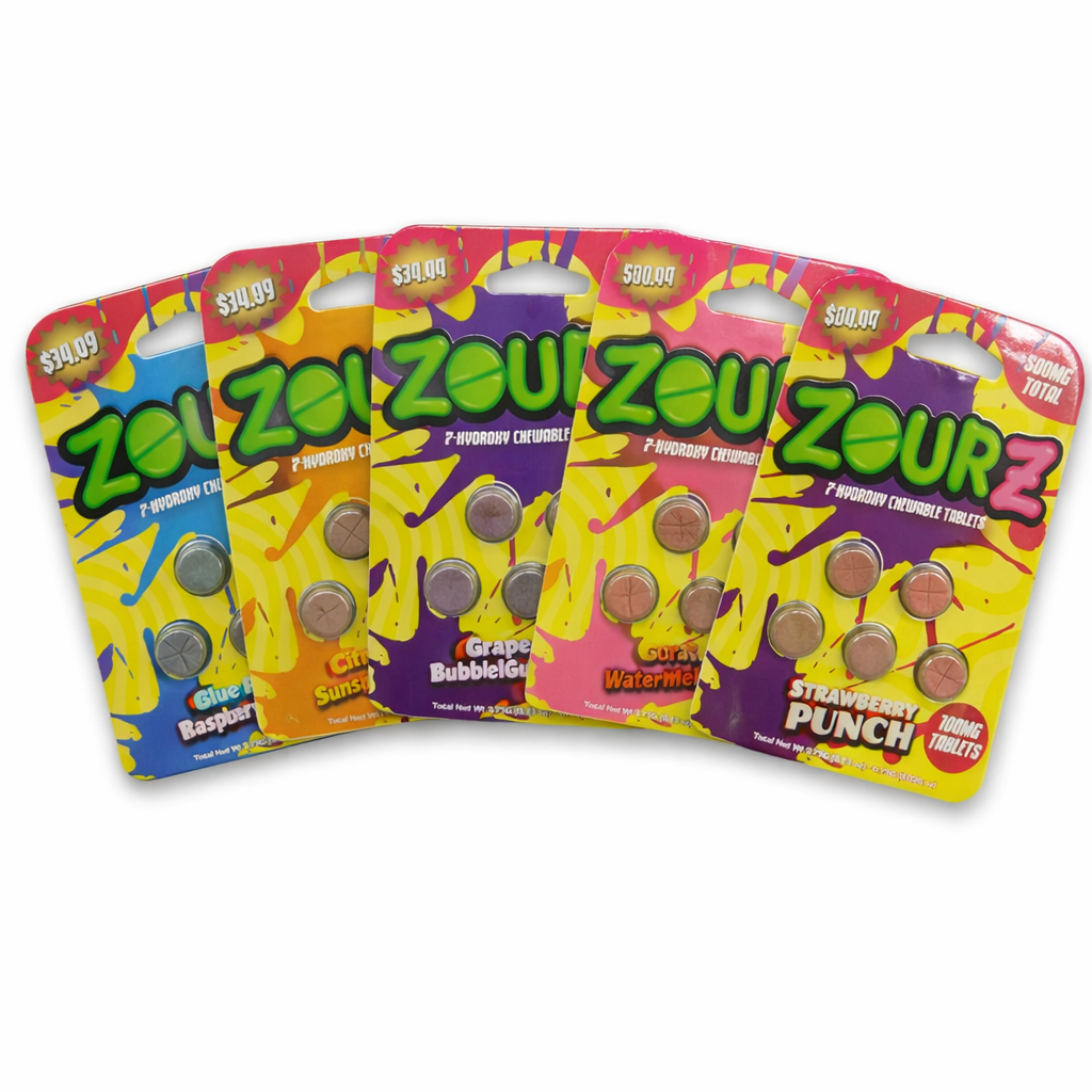 ZourZ 7-Hydroxy Chewable Tablets - 500mg